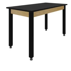Diversified Spaces 36” H Hybrid Steel Table w/ Epoxy Top & Glides (48” W x 24” D)^ Science|Science Tables