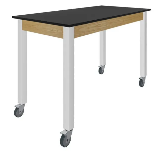 Diversified Spaces 30" H Hybrid Steel Table w/ Phenolic Top & Casters (60” W X 24” D)^ Science|Science Tables