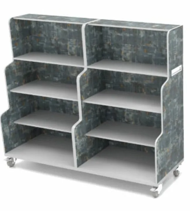 CEF Hideaway Bookshelf Storage Cart^ Bookcases