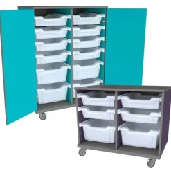 CEF Hideaway Mobile Tote Tray Storage Carts^ Tote & Bin Storage|Robotics
