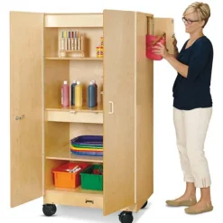 Jonti-Craft Hideaway Storage Cabinet^ Tall Cabinets|Mobile Cabinets
