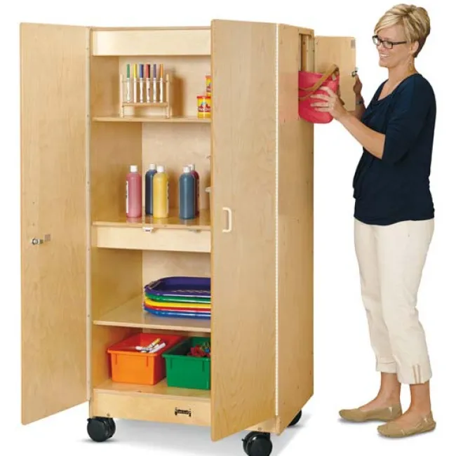 Jonti-Craft Hideaway Storage Cabinet^ Tall Cabinets|Mobile Cabinets