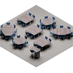 Mooreco Hierarchy Activity Table & Chair Classroom Package^ Classroom Desks & Chairs|Complete Classrooms