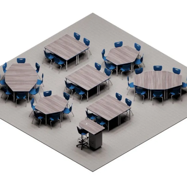 Mooreco Hierarchy Activity Table & Chair Classroom Package^ Classroom Desks & Chairs|Complete Classrooms