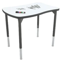 Mooreco Hierarchy Beluga Dry Erase Student Desk (35