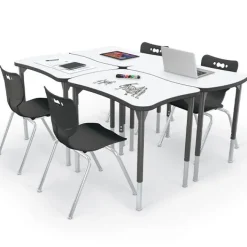 Mooreco Hierarchy Beluga Dry Erase Student Desk (35