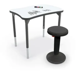 Mooreco Hierarchy Beluga Dry Erase Student Desk (35