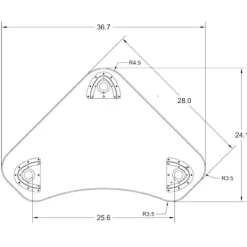 Mooreco Hierarchy Boomerang Snap Desk with Dry Erase Top^ Dry Erase Desks