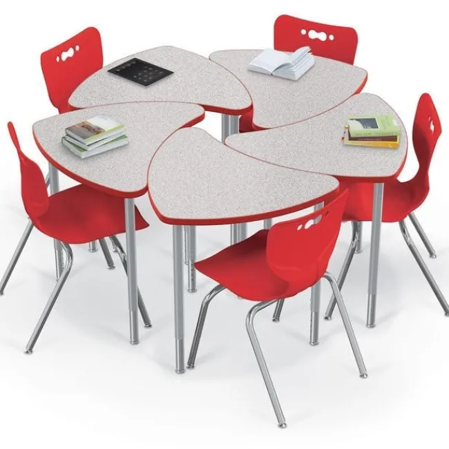 Mooreco Hierarchy Chevron Collaborative Student Desks^ Collaborative Desks|Open Front School Desks