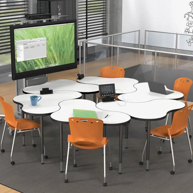 Mooreco Hierarchy Cloud 9 Collaborative Student Desk^ Collaborative Desks|Open Front School Desks