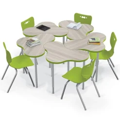 Mooreco Hierarchy Cloud 9 Collaborative Student Desk^ Collaborative Desks|Open Front School Desks
