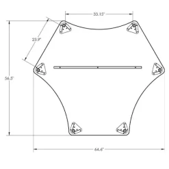 Mooreco Hierarchy CogNitiv Dry Erase Activity Table^ Dry Erase