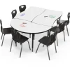 Mooreco Hierarchy Creator Tables with Dry Erase Top^ Dry Erase|Dry Erase Desks