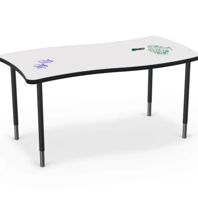 Mooreco Hierarchy Creator Tables with Dry Erase Top^ Dry Erase|Dry Erase Desks