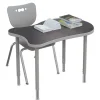 Mooreco Hierarchy Fender Collaborative Student Desks with Dry Erase Top^ Collaborative Desks|Open Front School Desks
