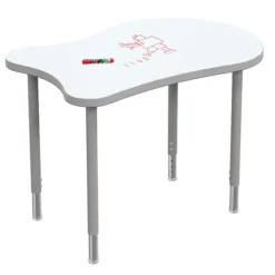 Mooreco Hierarchy Fender Collaborative Student Desks with Dry Erase Top^ Collaborative Desks|Open Front School Desks