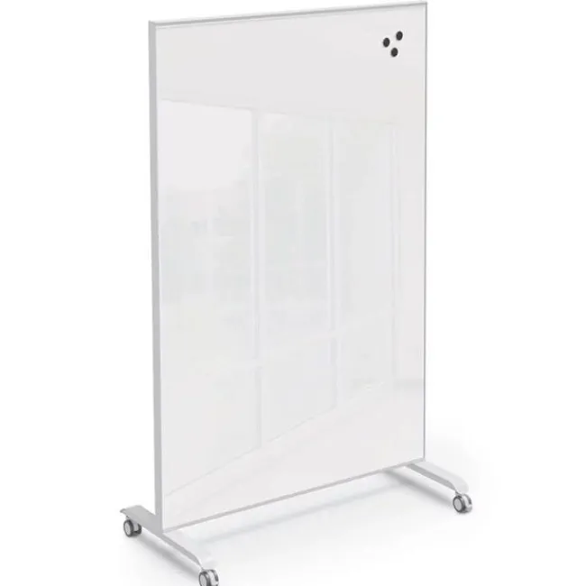 Best-Rite Hierarchy Grow & Roll Glass Markerboards^ Glass Boards|Mobile Reversible Boards