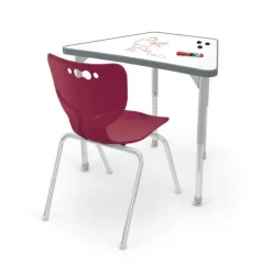 Mooreco Hierarchy Porcelain Steel Dry Erase Desks^ Collaborative Desks|Dry Erase Desks