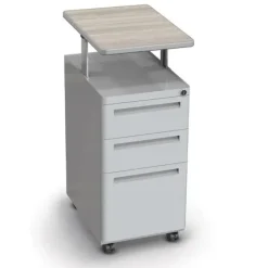 Mooreco Hierarchy Sit to Stand Corner L-Shaped Desk^ Teacher Desks|Instructor Desks