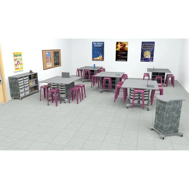 CEF High School 30 Student Classroom Package^ Activity Table & Chair Packages|Classroom Desks & Chairs