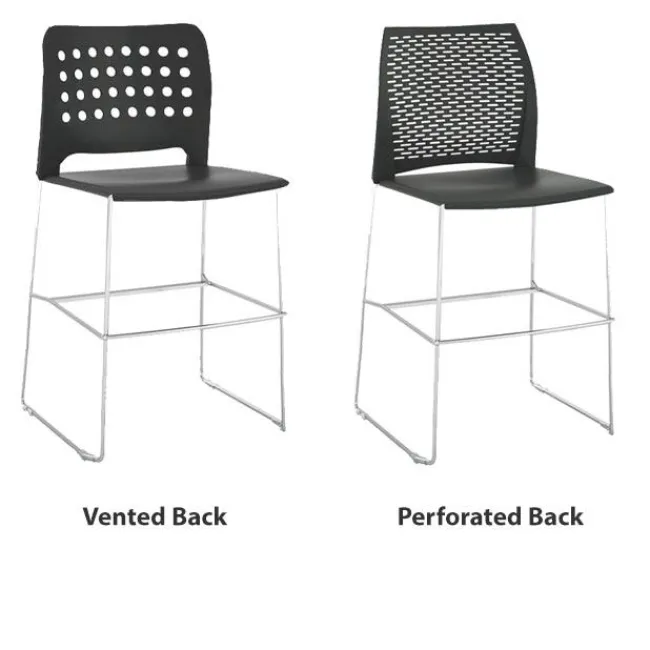 Community Hoopz Counter Height Stool with Contoured Back^ Restaurant & Cafe|Cafe Chairs