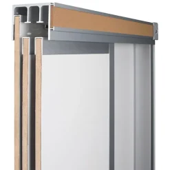 Mooreco Horizontal Sliding Whiteboard w/ 2 Tracks & 2 Panels (4’ H x 8’ W)^ Combination Boards|Dry Erase Whiteboards