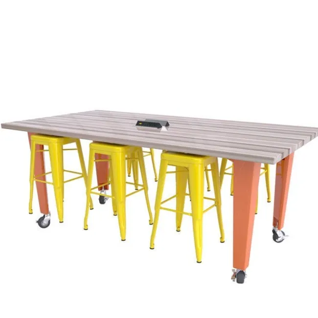 CEF IDEA Island Makerspace Tables with Metal Stools^ Makerspace & Shop|Makerspace Stem Packages