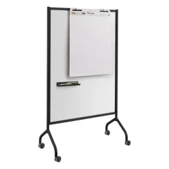 Safco Products Impromptu Collaboration Whiteboard Screen^ Mobile Reversible Boards