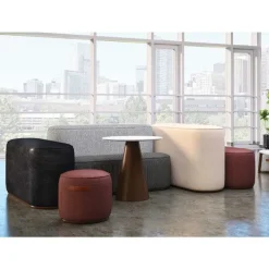Community Indie Large Oval Bench - 16-1/2" H^ Soft Seating
