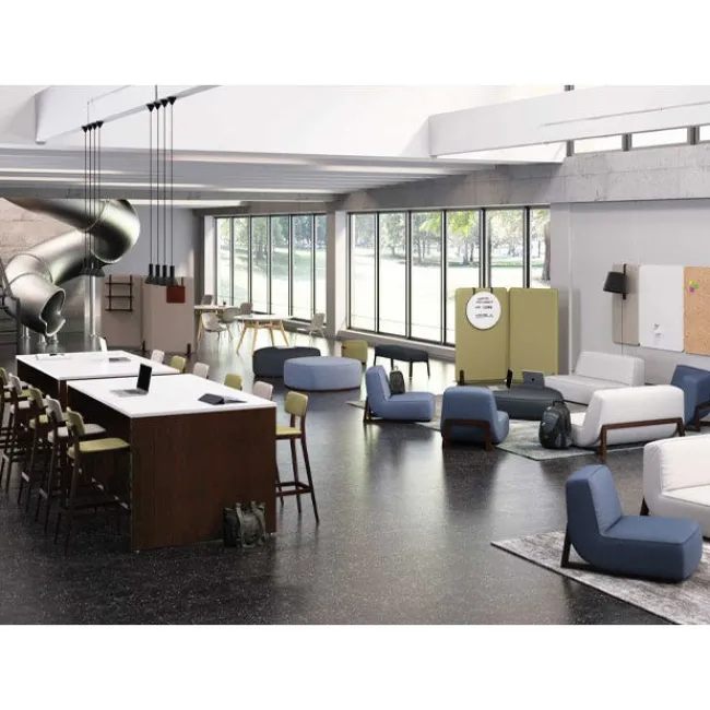 Community Indie Large Oval Bench - 16-1/2" H^ Soft Seating