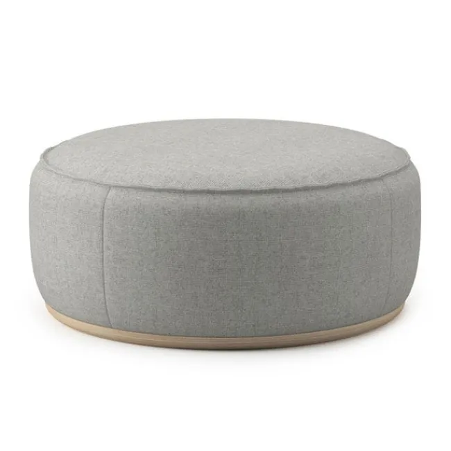 Community Indie Large Round Pouf - 16-1/2" H^ Soft Seating