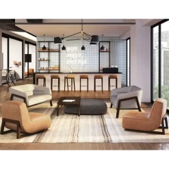 Community Indie Medium Square Pouf - 16-1/2" H^ Soft Seating