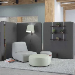 Community Indie Small Round Pouf - 12" H^ Soft Seating