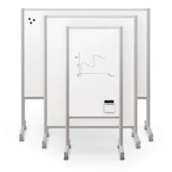 Mooreco INKLÜD Mobile Dry Erase Whiteboard^ Mobile Reversible Boards