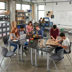 Allied Innovation N HPL Table with Casters (72'' W X 24'' D)^ Science|Science Tables