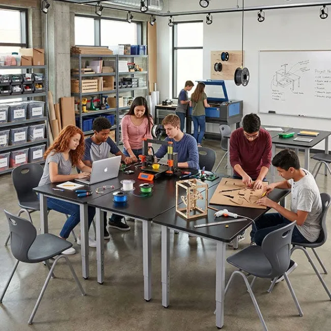 Allied Innovation N HPL Table with Glides (60'' W x 30'' D)^ Science|Science Tables