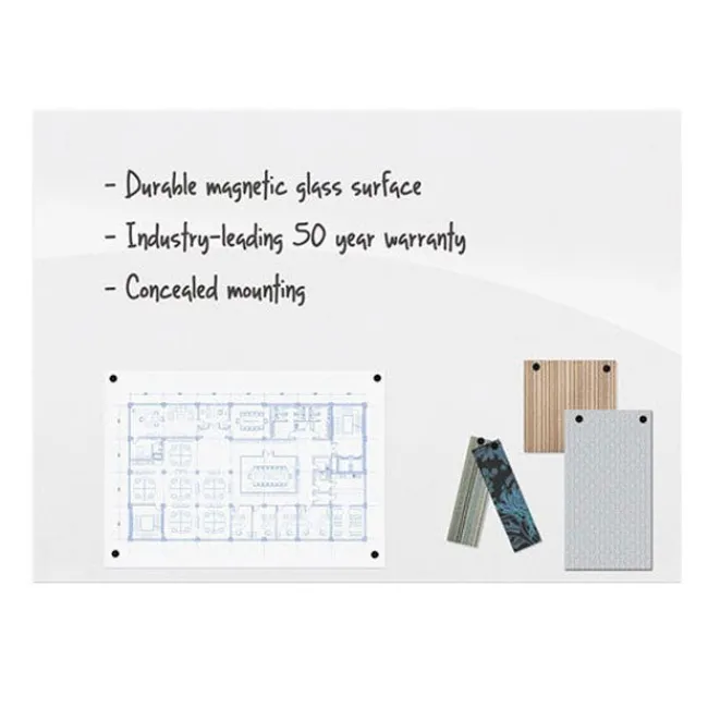 Best-Rite InSight Low Iron Magnetic Glass Board^ Glass Boards