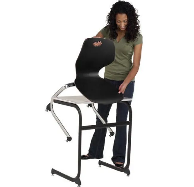 KI Intellect Wave Cantilever ADA Adjustable Student Desk (28''-34'' H)^ Ada & Wheelchair Desks