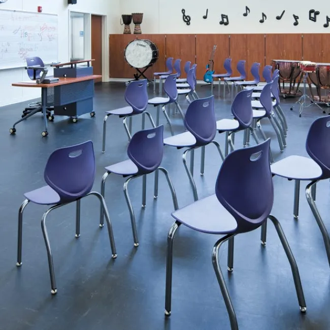 KI Intellect Wave Music Chair^ Plastic Stacking Chairs