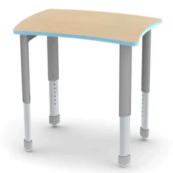 Smith System Interchange Curve Collaborative Student Desk^ Open Front School Desks