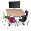 Smith System Interchange Medium Round End Multimedia Table^ Multimedia|Computer Lab