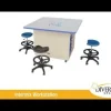 Diversified Spaces Intermix Lazy Susan Mobile Workstations^ Makerspace & Shop