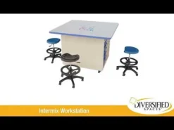 Diversified Spaces Intermix Lazy Susan Mobile Workstations^ Makerspace & Shop
