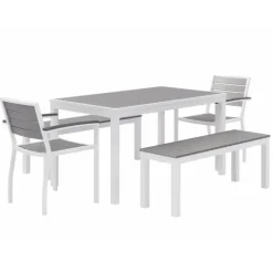 KFI Seating Ivy Series Rectangle Outdoor Table & Chair Sets^ Cafe Table & Chair Sets|Café