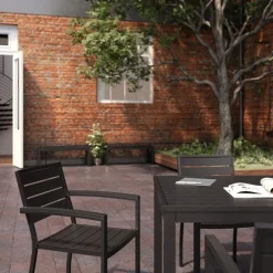 KFI Seating Ivy Series Rectangle Outdoor Table - 35'' W x 55'' D^ Cafe Tables|Café