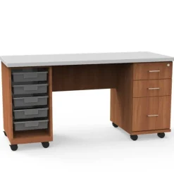 WB Mfg Jackson Mobile Teacher Desks^ Teacher Desks|Instructor Desks
