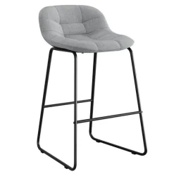 OfficeSource Jaden Half-Back Stool (Set of 2)^ Restaurant & Cafe|Cafe Chairs