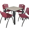 Regency Office Products Kee Base Cafe Table and M Stacker 4700 Chairs^ Cafe Table & Chair Sets|Breakroom & Café