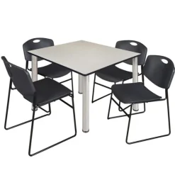 Regency Office Products Kee Base Cafe Table and Zeng 4400 Chairs^ Cafe Table & Chair Sets|Breakroom & Café