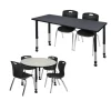 Regency Office Products Kee Mobile Classroom Table & Andy Stack Chair Package^ Activity Tables & Chairs|Activity Table & Chair Packages